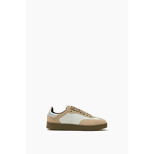 Zapatilla combinada - beige