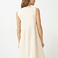 Vestido boho con bordados - beige - Miniatura 3