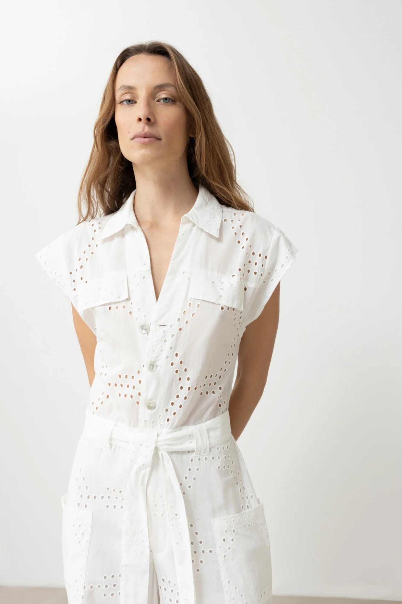 Mono broderie - blanco 4