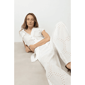 Mono broderie - blanco