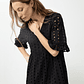 Maxi vestido broderie - negro - Miniatura 2