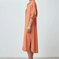Vestido de lino camisero - durazno - Miniatura 2