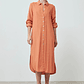 Vestido de lino camisero - durazno - Miniatura 1