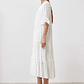 Maxi vestido broderie - blanco - Miniatura 3