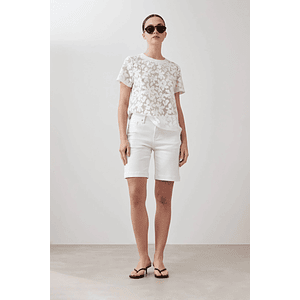 Blusa encaje - blanco