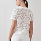 Blusa encaje - blanco - Miniatura 3