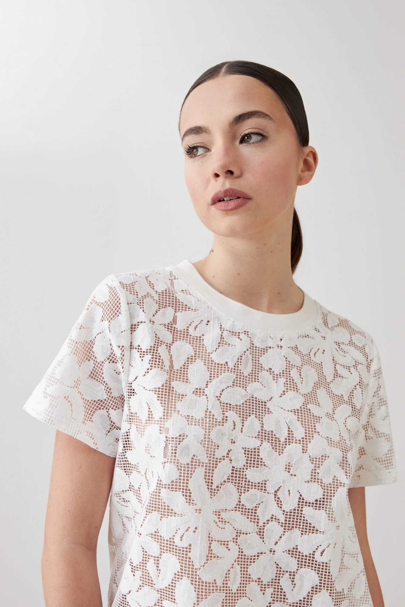 Blusa encaje - blanco 4