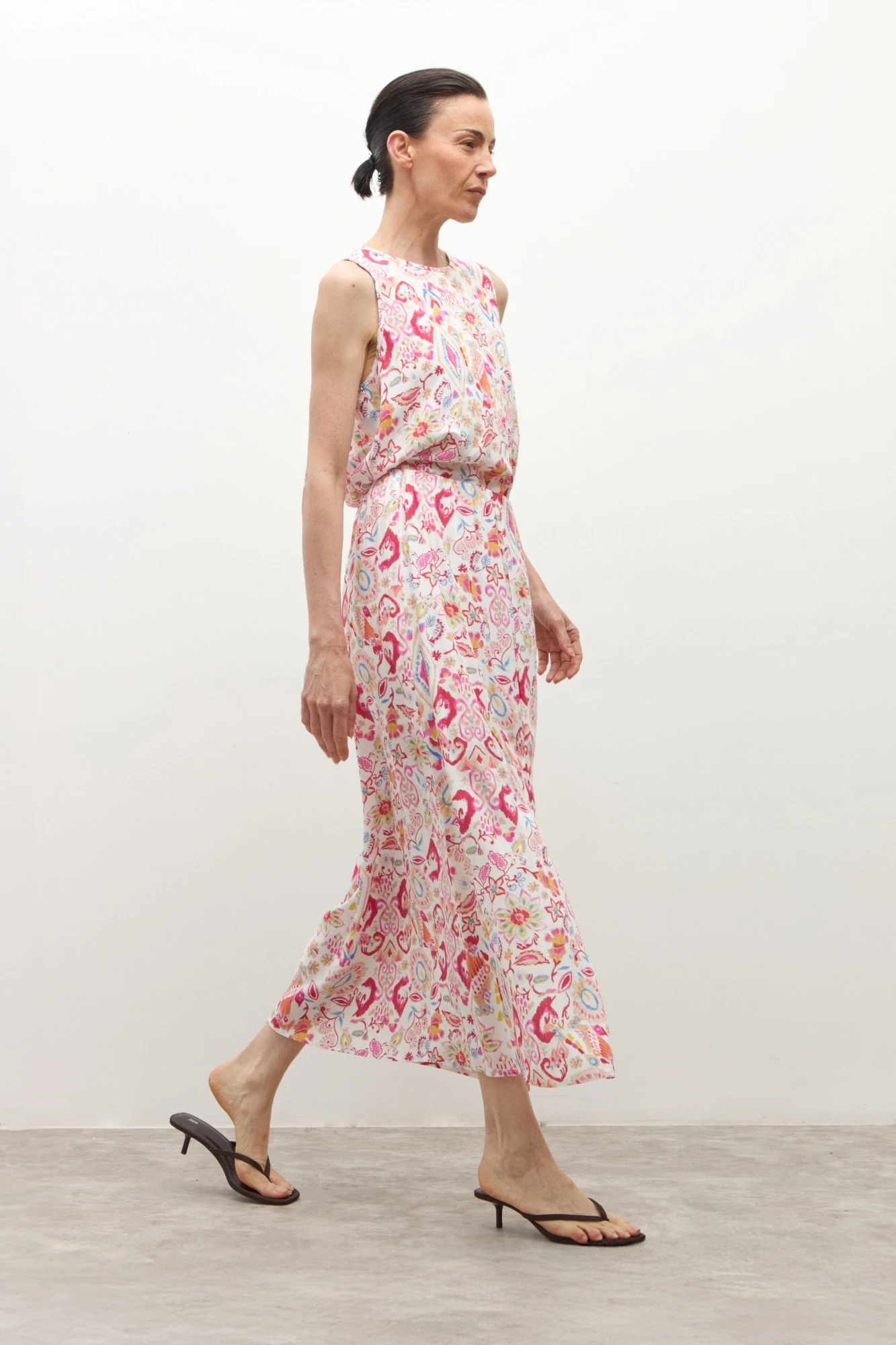 Falda estampada paisley - rojo 1