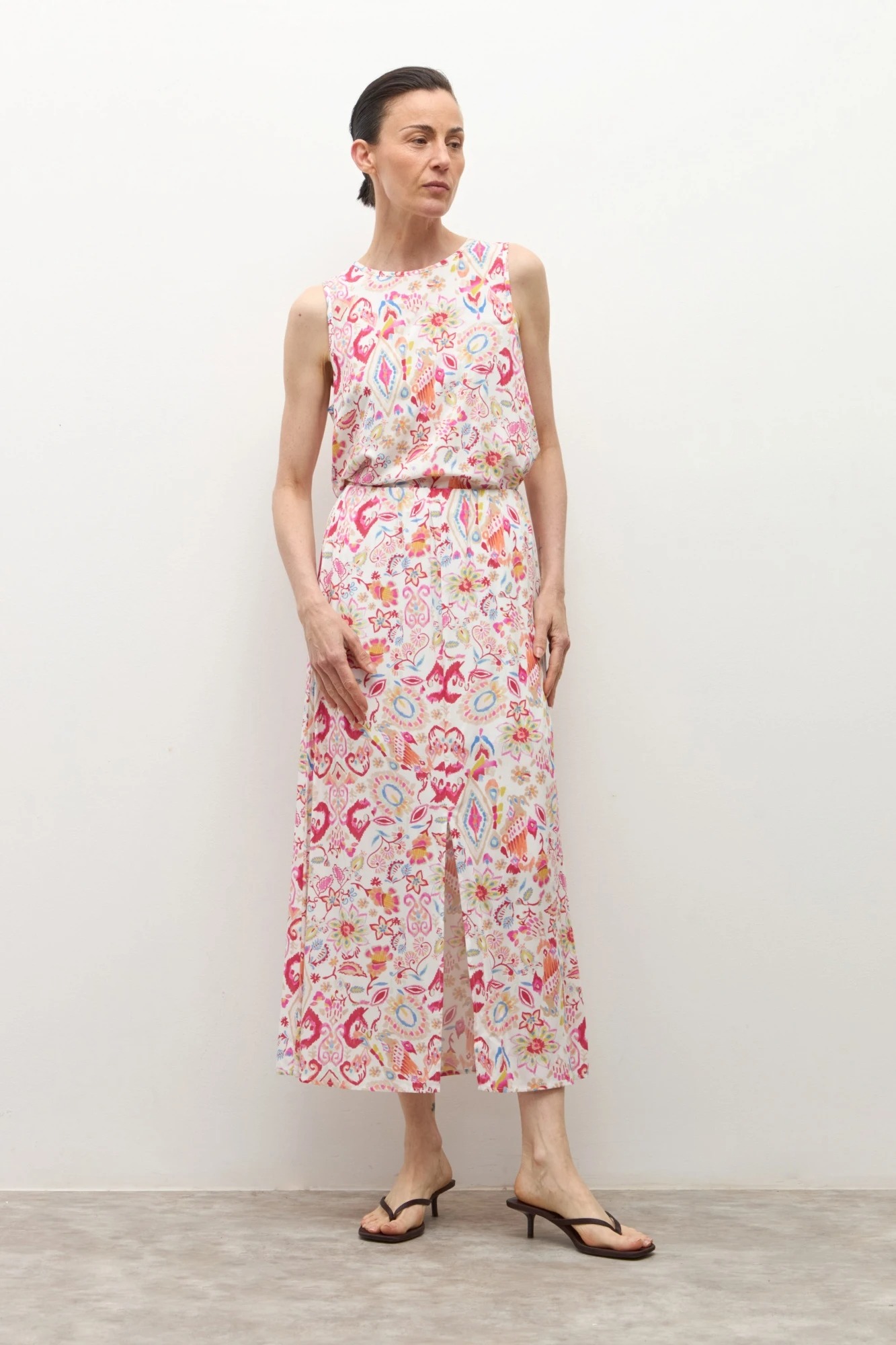 Falda estampada paisley - rojo 4