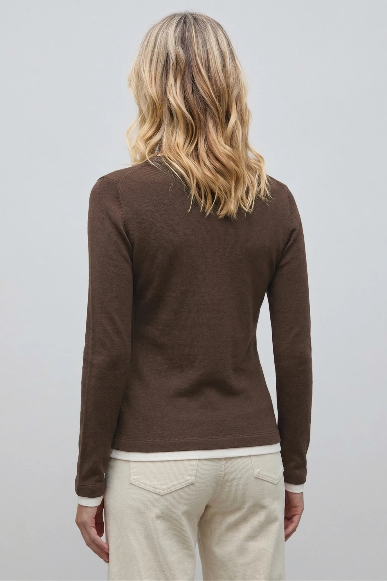 Cardigan con estructuras rombos - lacre 4