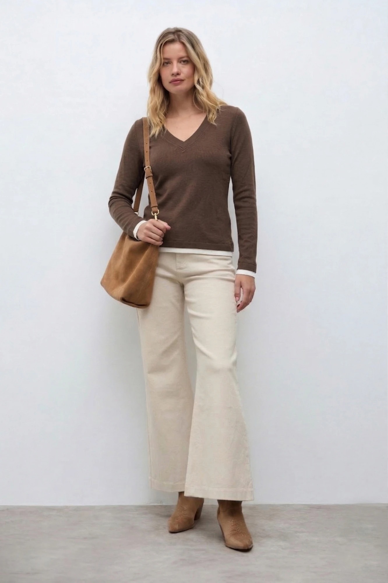 Cardigan con estructuras rombos - lacre 1