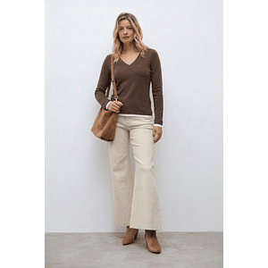 Cardigan con estructuras rombos - lacre