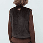 Chaleco con piel reversible - chocolate - Miniatura 2