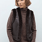 Chaleco con piel reversible - chocolate - Miniatura 7