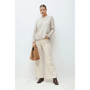 Sweater Porto cashmere blend - beige melange