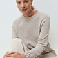 Sweater Porto cashmere blend - beige melange - Miniatura 2