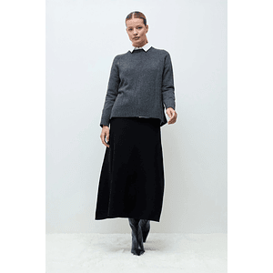 Sweater Porto cashmere blend - gris melange