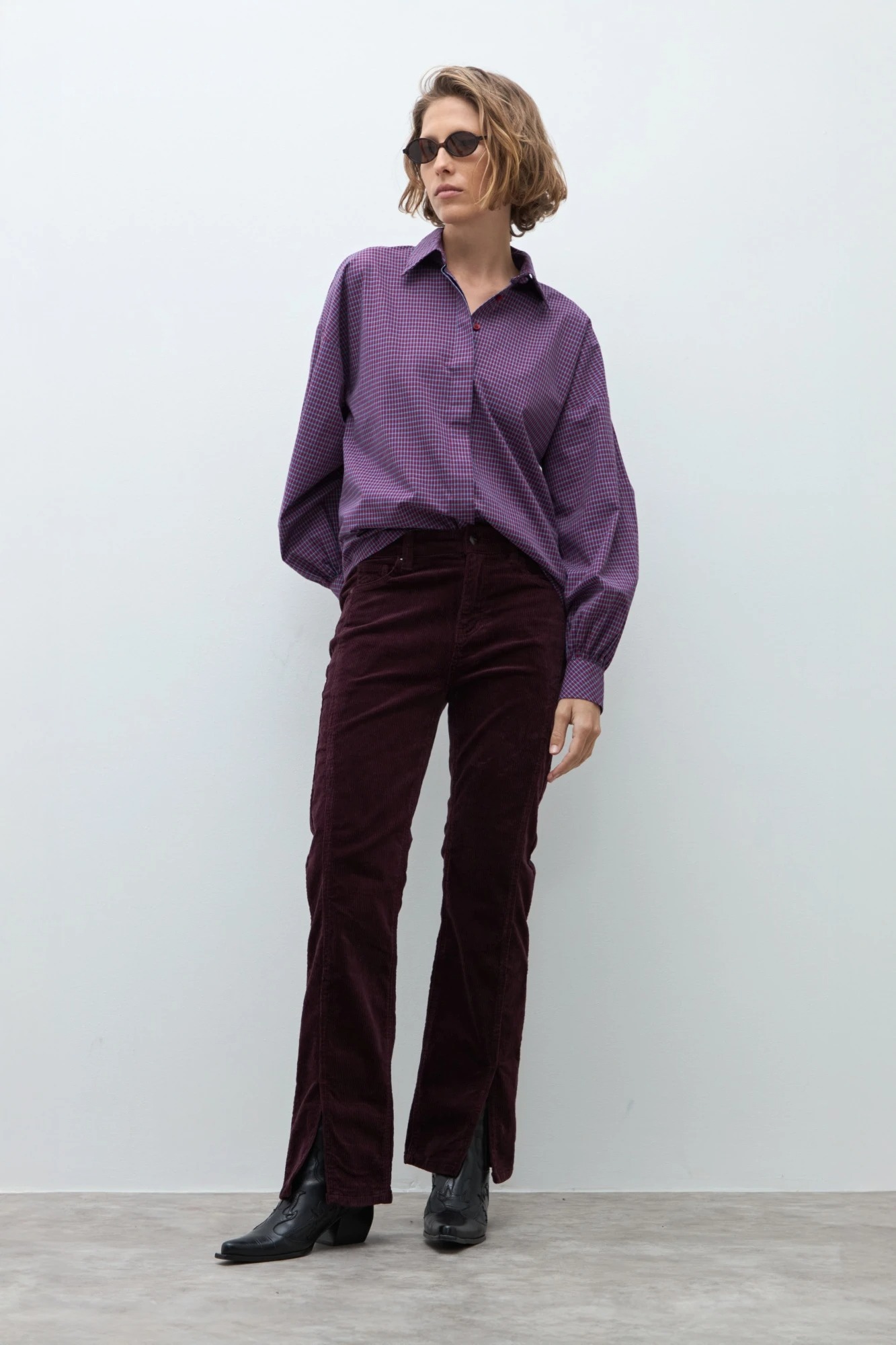 Camisa a cuadros - rojo 1