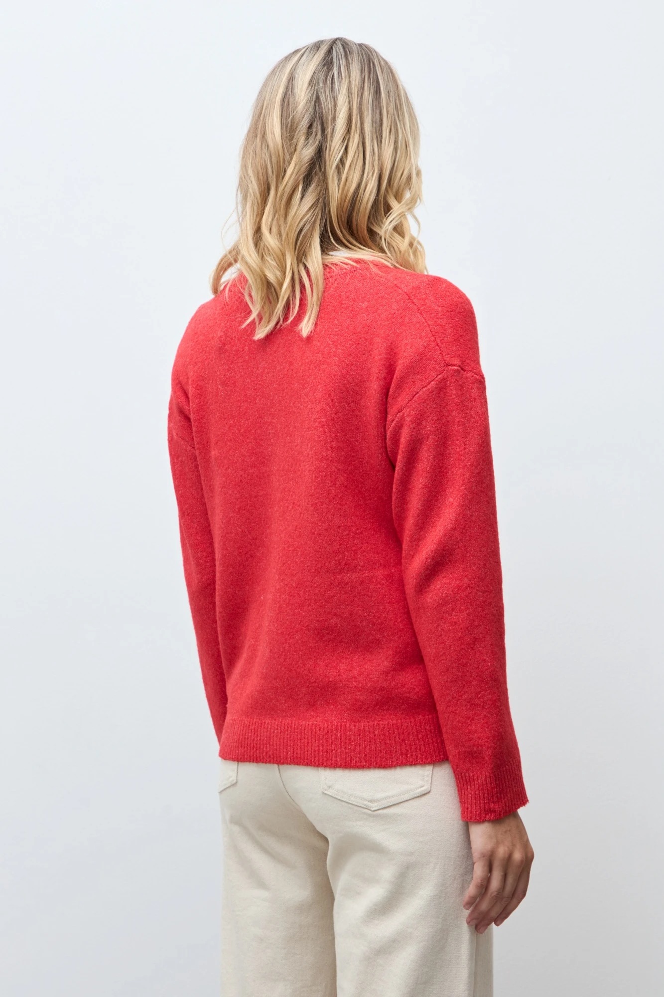 Cardigan bordado floral multicolor - rojo 6