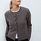 Cardigan Capri cashmere blend - chocolate melange - Miniatura 4
