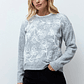 Sweater bordado floral - gris melange - Miniatura 5