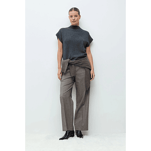 Chaleco Oslo cashmere blend - gris melange