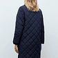 Campera a cuadros capitoneada - azul marino - Miniatura 4