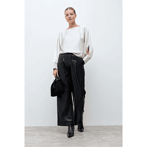 Blusa satén - crudo