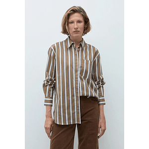 Camisa rayada - khaki