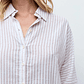 Camisa rayada con brillos - beige - Miniatura 3