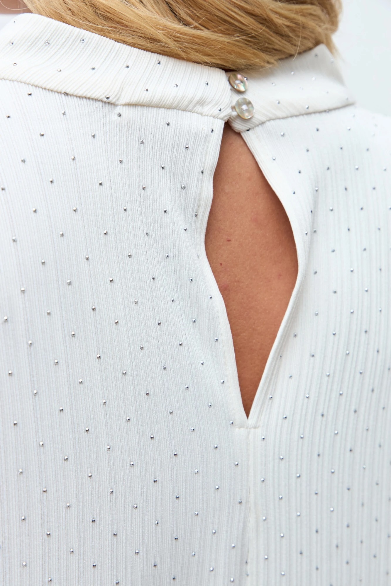 Blusa con brillos - crudo 5