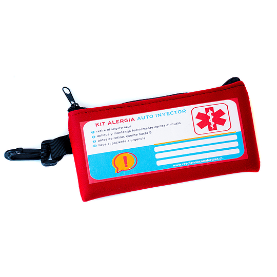 Estuche para Auto-inyector Neopreno Rojo