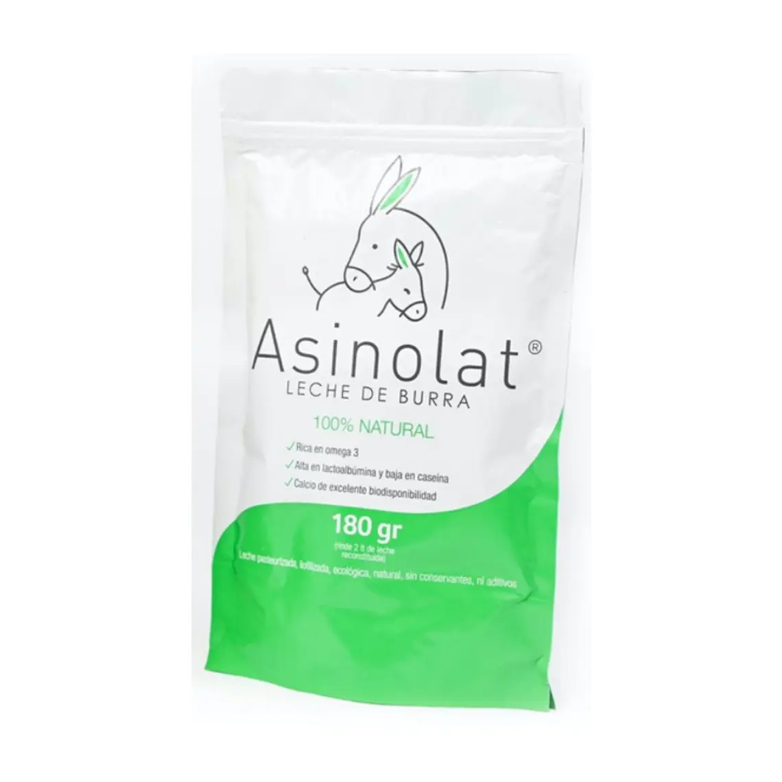 ASINOLAT LECHE DE BURRA 180 gr RINDE 2 LIT. 1