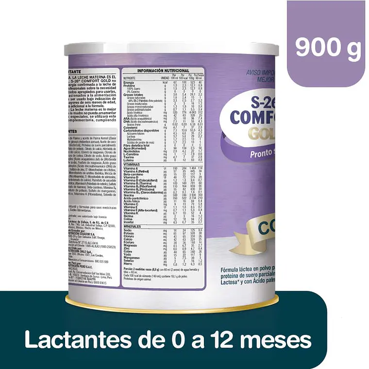 COMFORT ALULA GOLD 0-12 MESES 900g 2