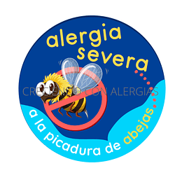Chapita Abeja Alergia Severa