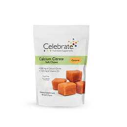 Celebrate Calcio Masticable Suave Caramel