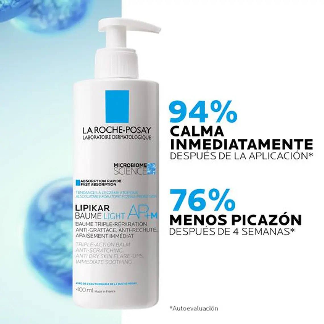 BÁLSAMO HIDRATANTE LIPIKAR BAUME LIGHT AP+M X 400ML 3