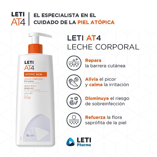 LECHE CORPORAL AT4 ATOPIC SKIN X 250ML