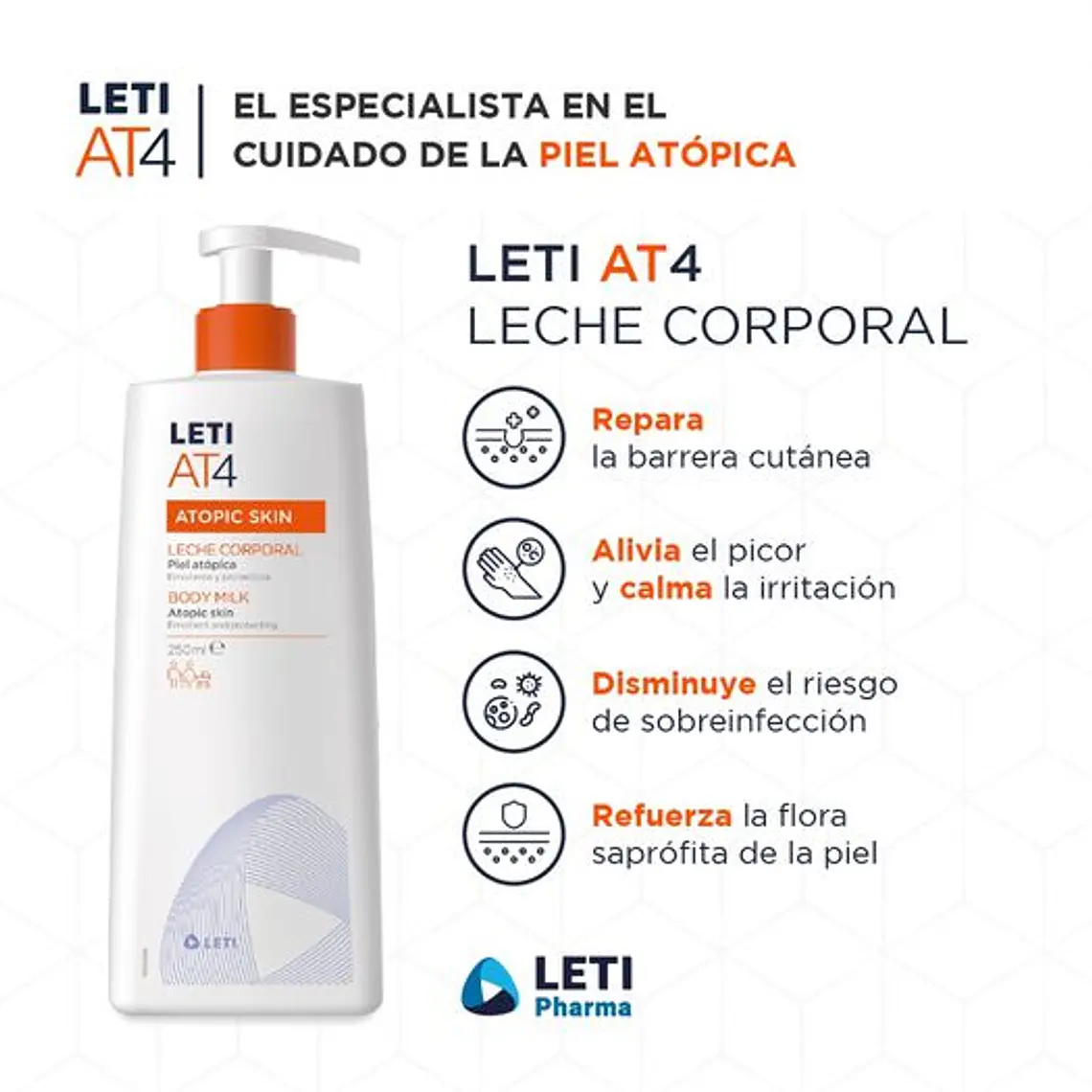 LECHE CORPORAL AT4 ATOPIC SKIN X 250ML 2
