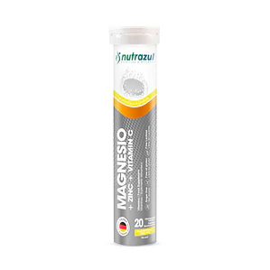 MAGNESIO + ZINC + VIT C 20 TABLETAS EFERVESCENTES SABOR PIÑA