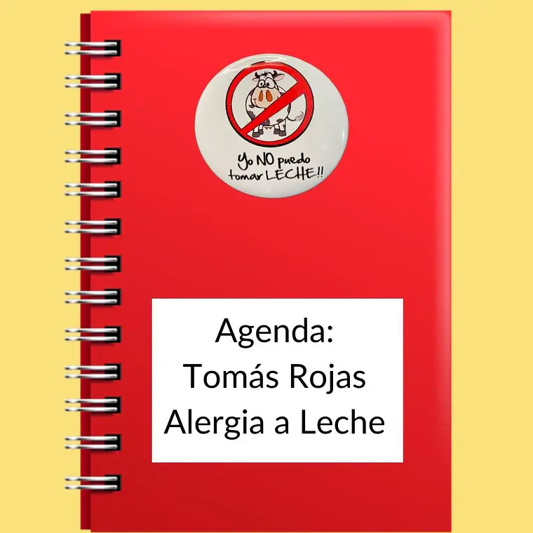 SET ALERGIA LECHE: 4 CHAPITAS + 4 STICKERS 4