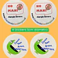 SET ALERGIA MANÍ: 4 CHAPITAS + 4 STICKERS - Miniatura 2