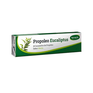 10 CARAMELOS PROPOLEO EUCALIPTO MENTA 