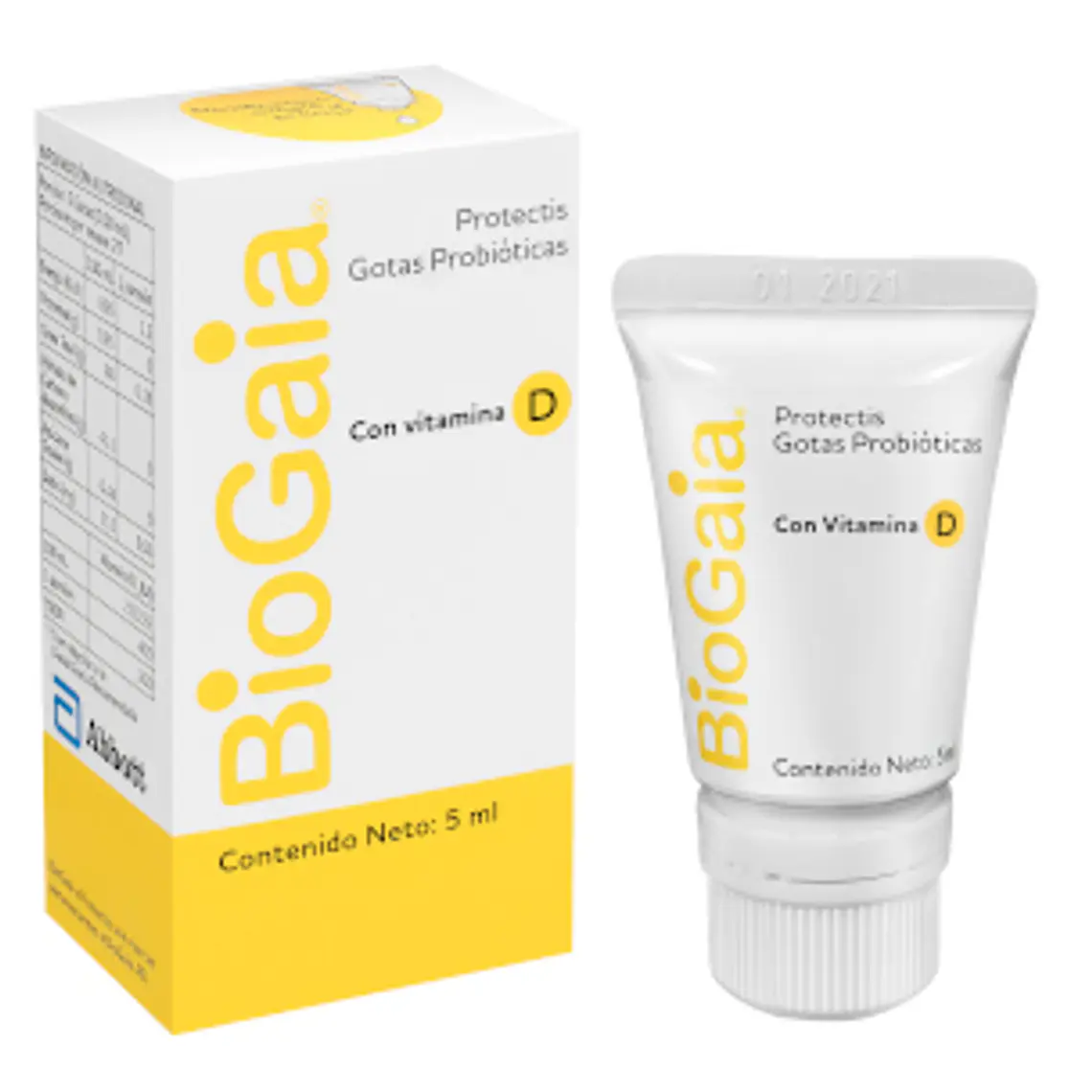 PROBIOTICO BIOGAIA + VITAMINA D gotas 5ml 1