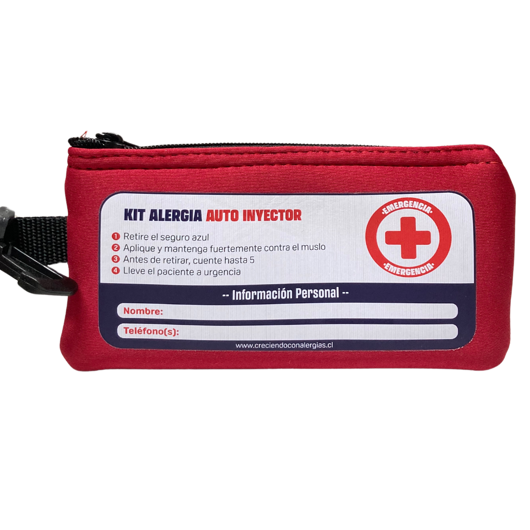ESTUCHE PARA AUTO-INYECTOR NEOPRENO ROJO