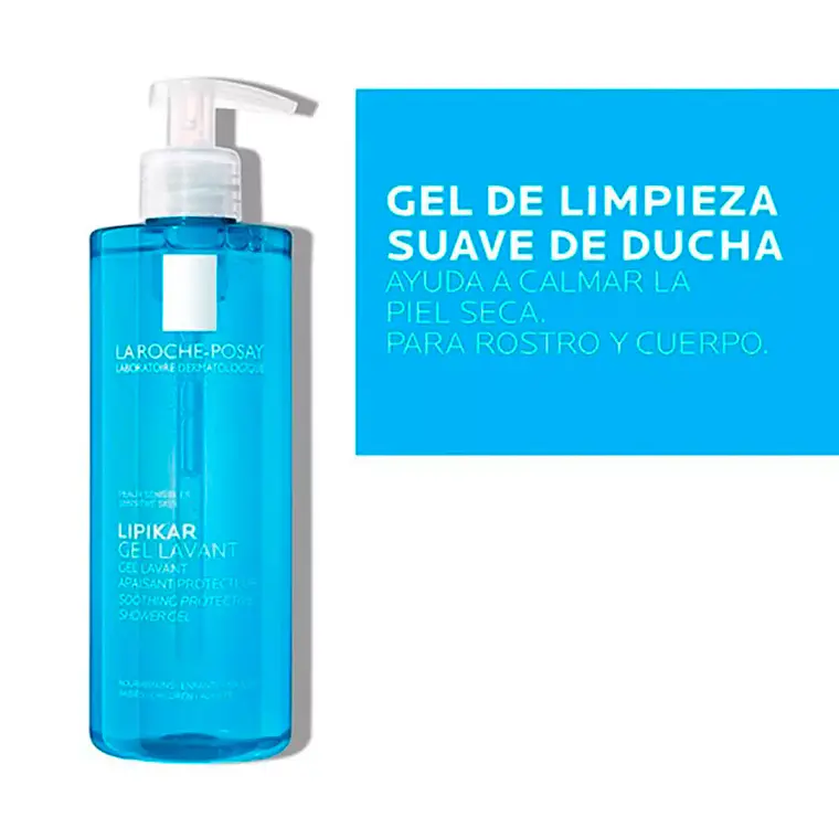 GEL DE DUCHA Y LIMPIEZA SUAVE LIPIKAR GEL LAVANT 400ml 2