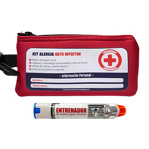 SET ENTRENADOR + ESTUCHE NEOPRENO COLOR ROJO