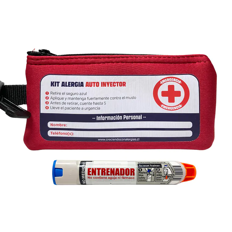 SET ENTRENADOR + ESTUCHE NEOPRENO COLOR ROJO 1