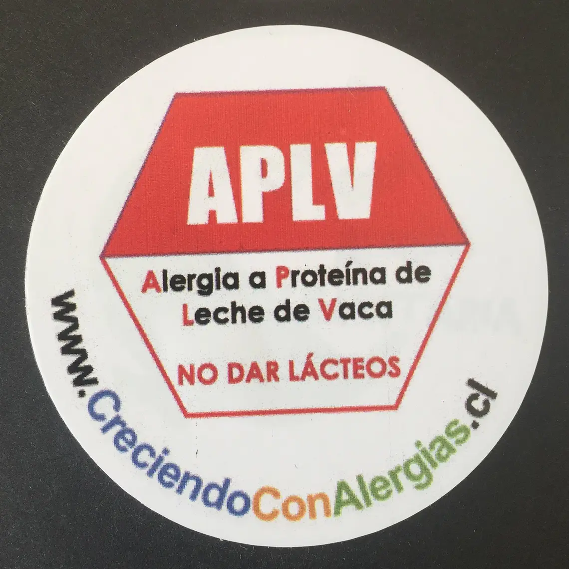 STICKER APLV NO DAR LÁCTEOS 1