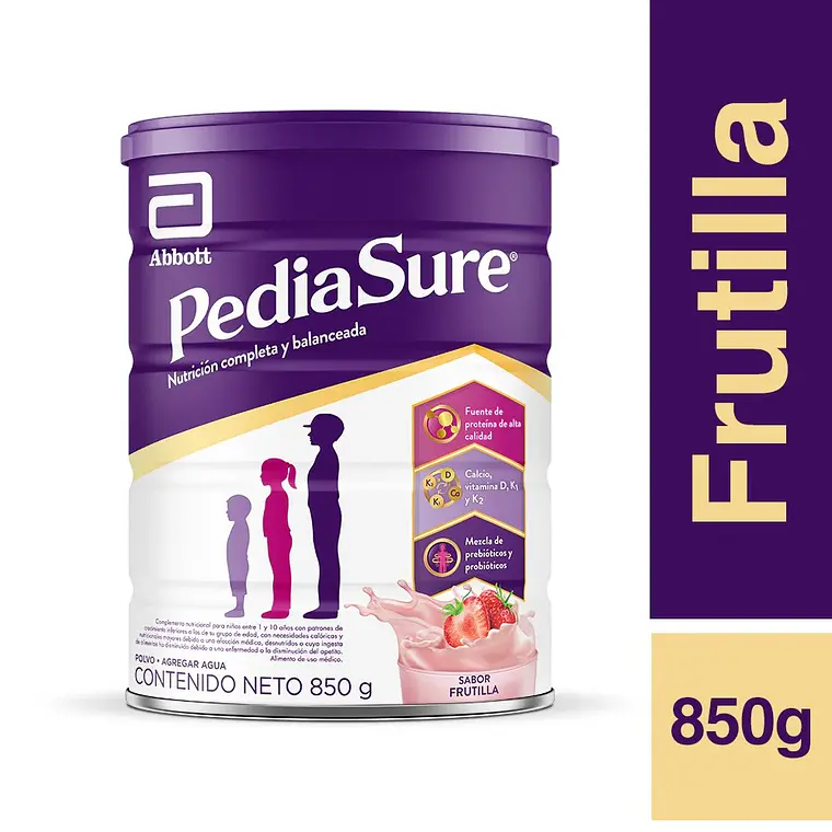 COMPLEMENTO NUTRICIONAL PEDIASURE FRUTILLA 850g 1